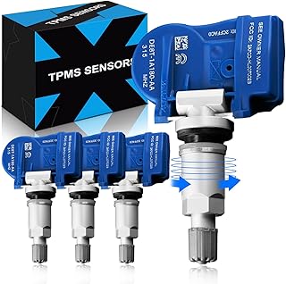 YZHIDIANF Upgrade Pre-Programed TPMS Sensor fit for:-Ford F150 2009 2010 2011 2012 2013 2014 Focus Escape Explorer Fusion Edge Navigator MKZ 315MHz Tire Pressure Sensor, DE8T-1A180-AA (4)