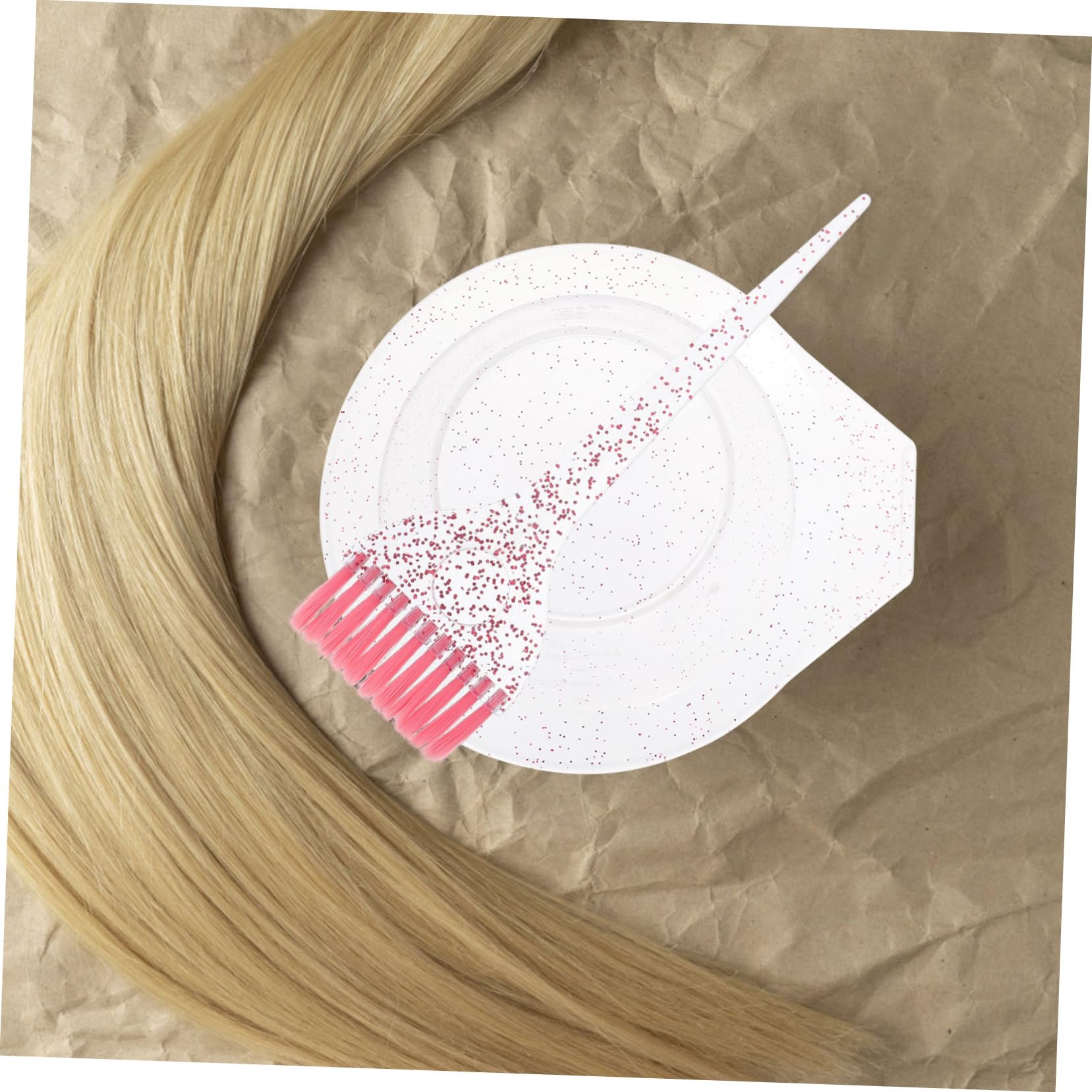 PACKOVE 4 Sätze Haarfärbem Und Schale Bürstenset Haarfarbe Barbier Färbeschale Schüssel Tönung Haarfärbemöglichkeiten Haarfärbungsschale Für Salon Haare Ausmalbilder Faserwolle Rosa