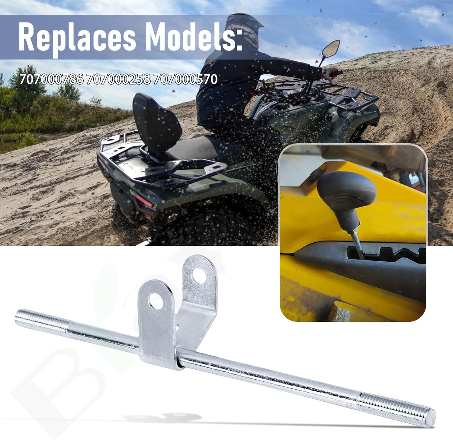 Braveboy 707000786 707000258 Shift Lever Arm Compatible with Ca-NAM Outlander Engine Support Assembly 330 400 Max XT STD EFI Engine Replace 707000570