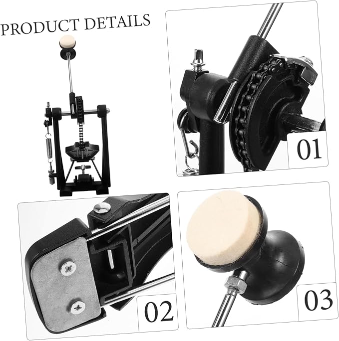 Pedal Batería TOYANDONA de Aleación de Aluminio miniatura 3