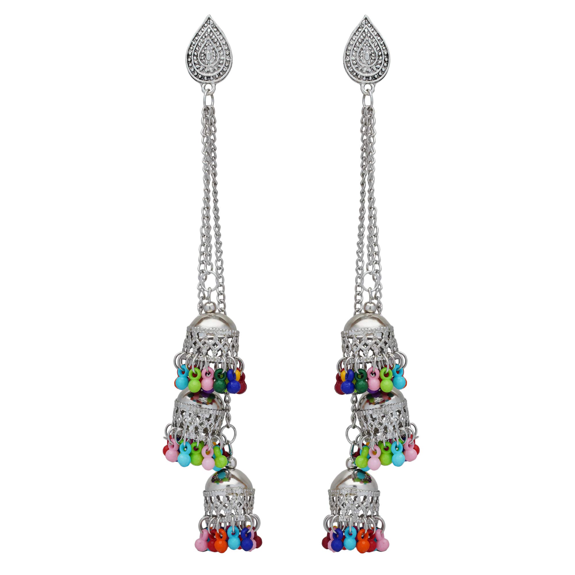 Shreyadzines Contemporary Non-precious Metal Alloy Dangle Earrings for Women & Girls, Multicolor (B084KSH2ZC) Amazon Price History, Amazon Price Tracker