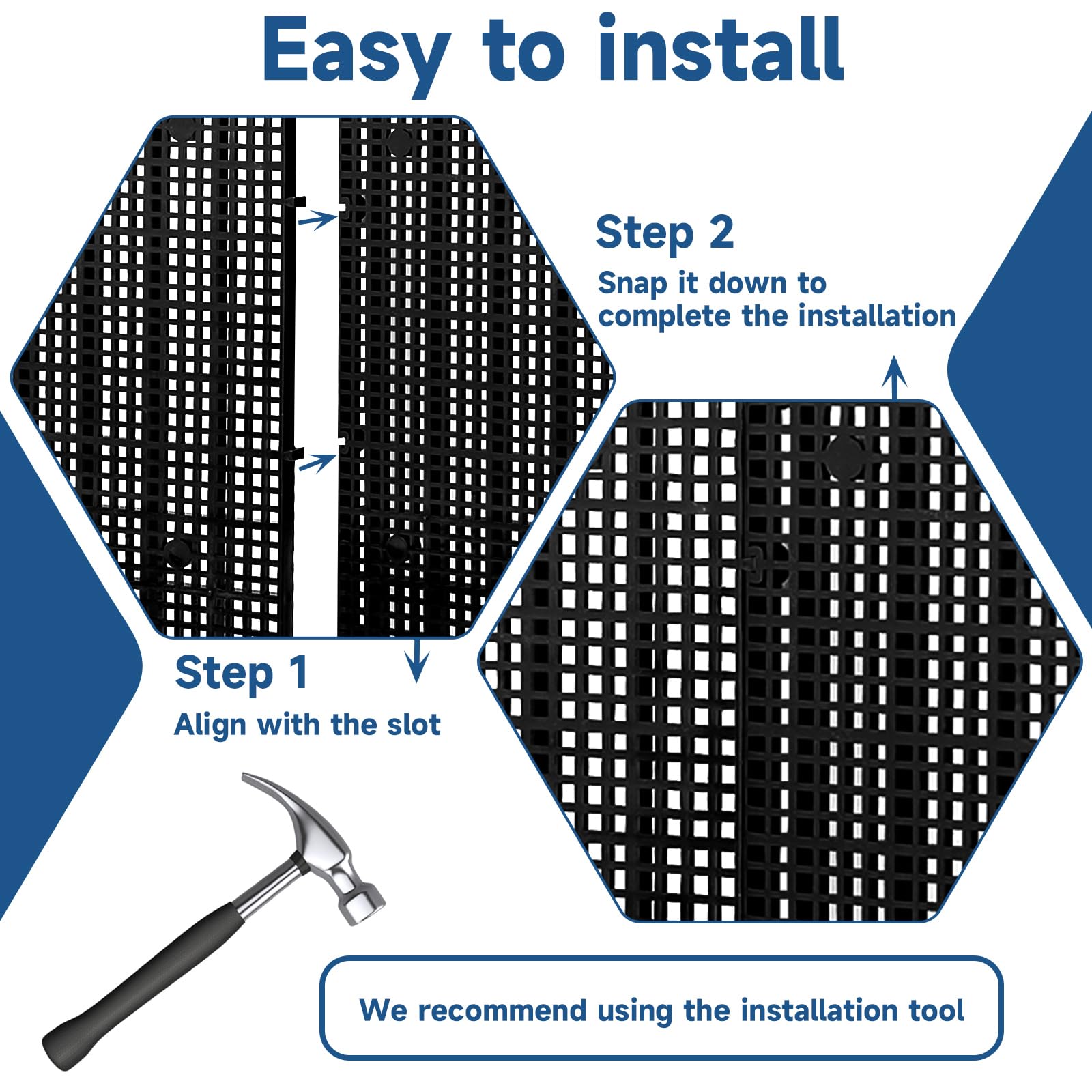 Lot de 12 grilles de séparation pour aquarium de 29 x 15 cm avec 72 supports, panneau de filet séparateur d'aquarium, séparateur de caisse à œufs pour isolation du fond d'aquarium (noir)