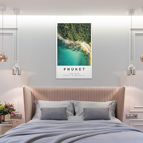 Miniatura 8 de Thailand Poster Bunter Druck,Phuket Wand Kunst,Phuket Foto Dekor,Phuket Geschenk Reise Druck Poster for Room Aesthetics Canvas Wall Art Poster And