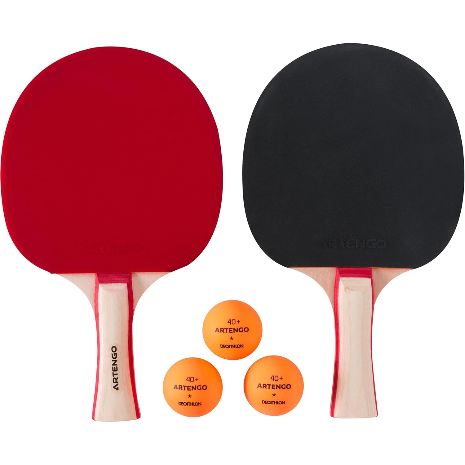 Buy Artengo FR 730 2 Table Tennis Rackets and 3 Balls ASET FR730