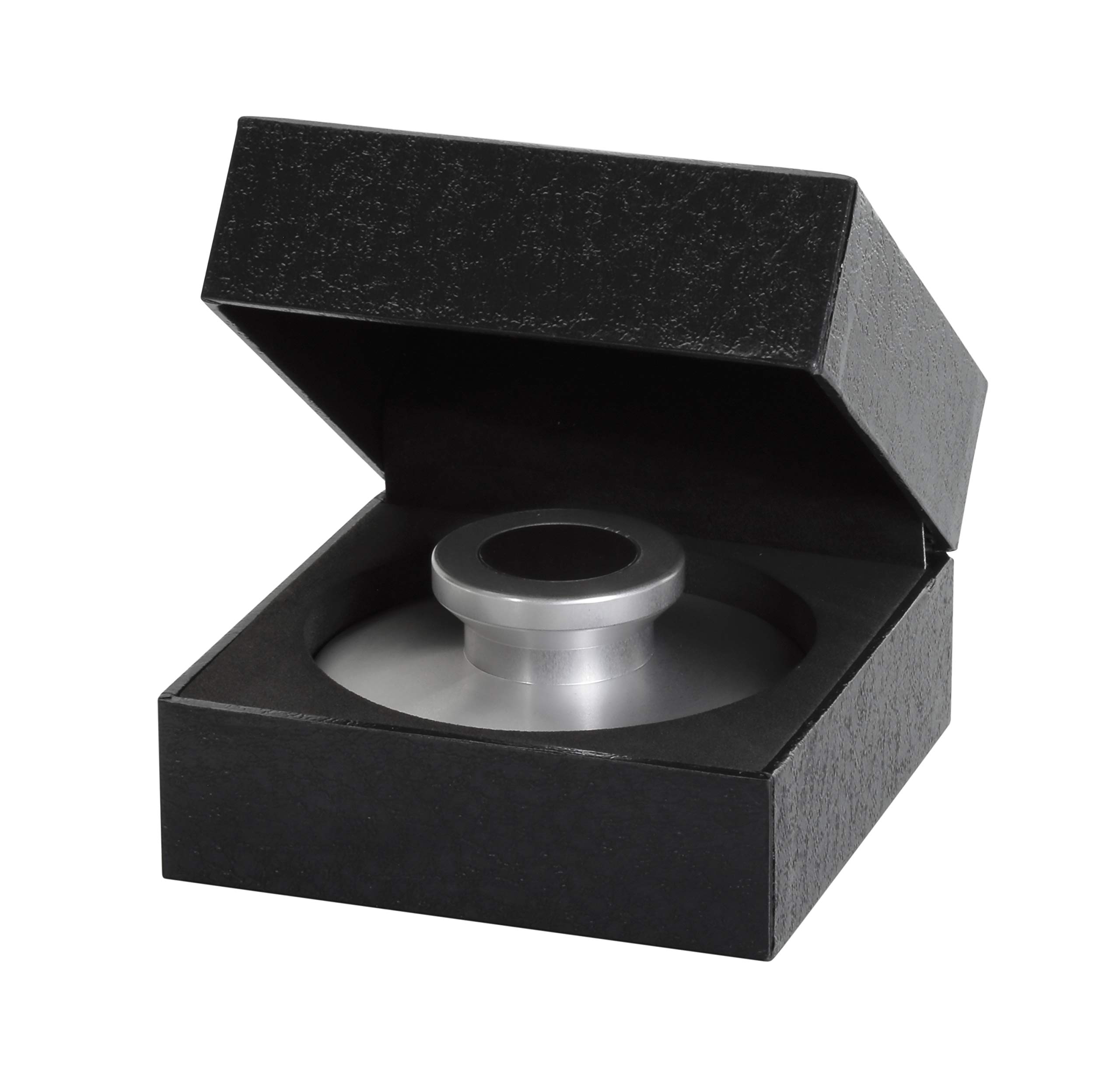 Dynavox Stabilisateur PST330 en Aluminium pour Platine Disque Vinyle, Poids 330 g, Revêtement Carbone, Coloris argenté