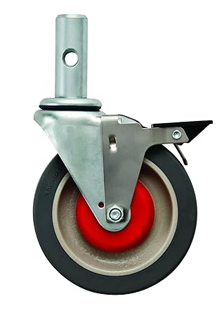 Magliner 131020B 5 x 1-1/4 Polyurethane Replacement Swivel Caster with Brake for Gemini Convertible Hand Trucks, 10 Length, 4 Height, 7 Width