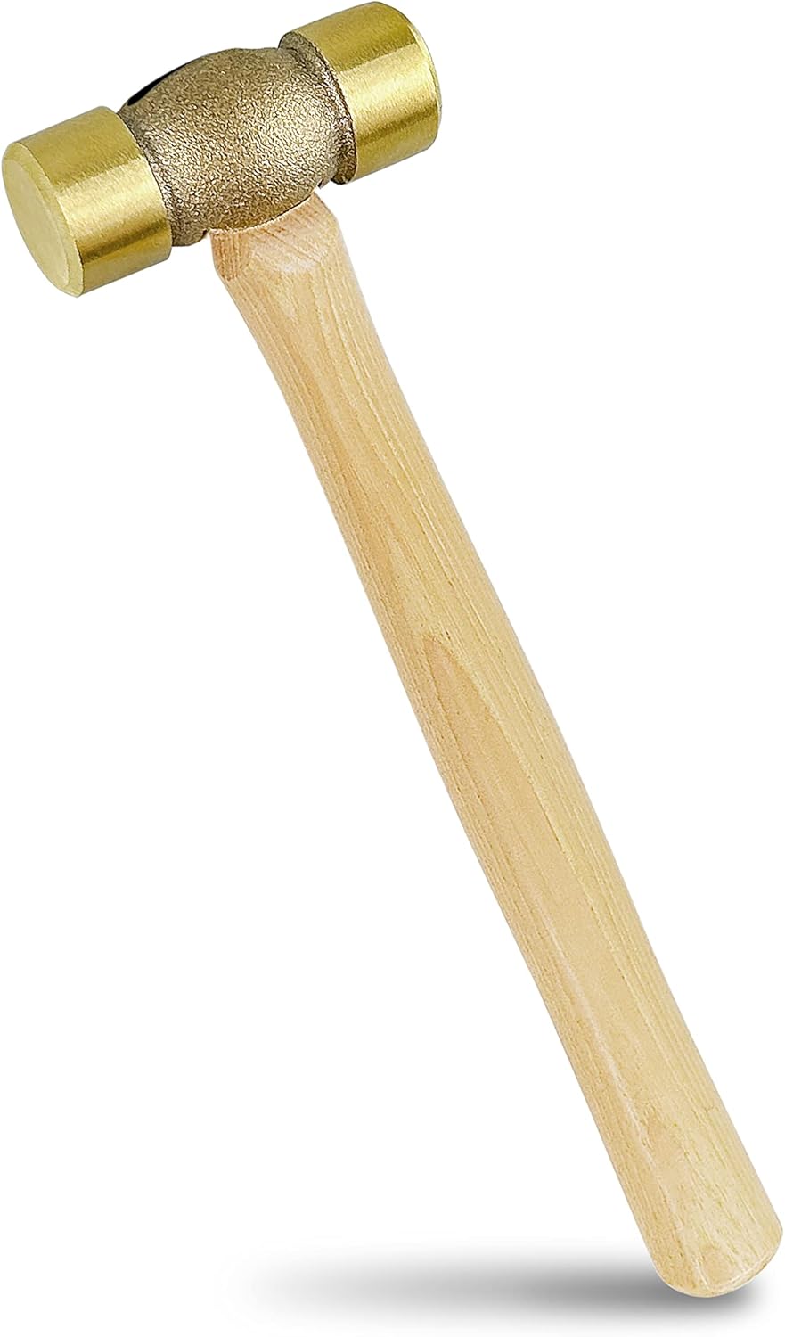 C&T 20Ounce Solid Brass NonSparking Hammer with Wood Handle,Non