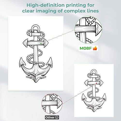 Miniatura 5 de Impresora térmica portátil Bluetooth para tatuajes, impresora compacta sin tinta para teléfono y laptop, impresoras portátiles inalámbricas para
