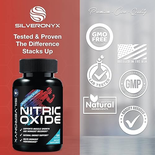 Miniatura 21 de Suplemento de óxido nítrico extra fuerte L Arginina 1300 mg - Malato de citrulina, AAKG, beta alanina - Para crear masa muscular sin refuerzo, te da