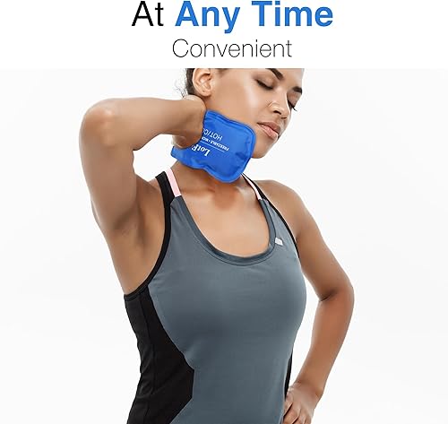 Miniatura 8 de LotFancy Paquetes de hielo de gel, 2 unidades reutilizables para terapia, almohadilla de gel refrescante para calefacción, alivio del dolor para