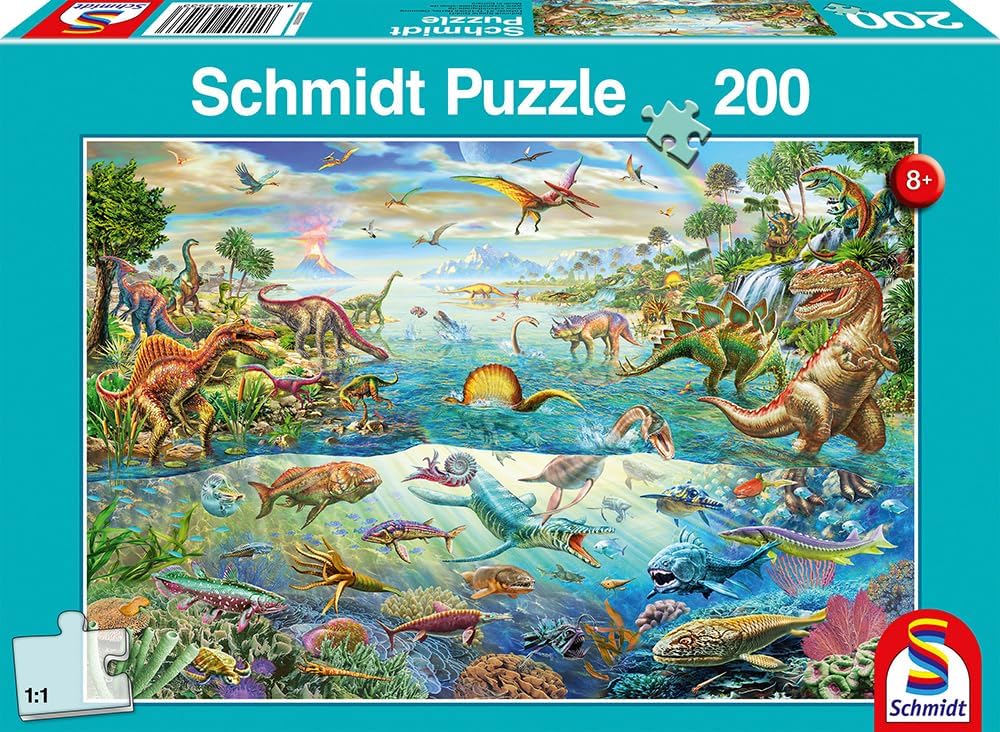 SCHMIDT Discover The Dinasaurs Jigsaw Puzzle (Piece 200),