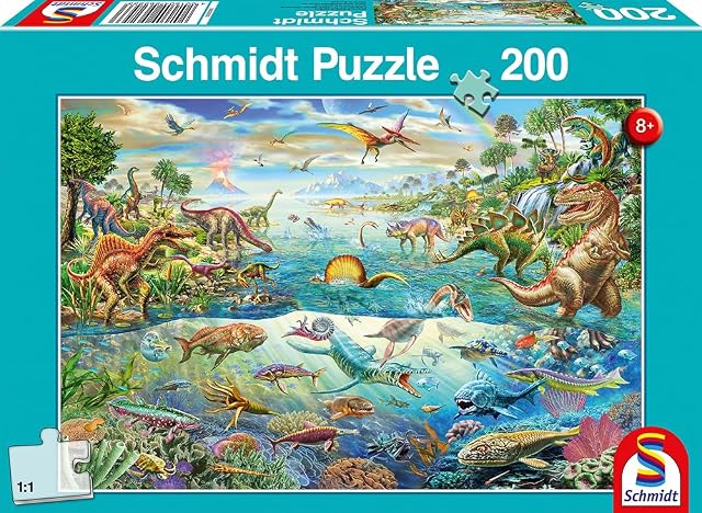 Foto 2 de 3 de Schmidt Spiele 56253 Descubrir los Dinosaurios, Puzzle Infantil de 200 Piezas