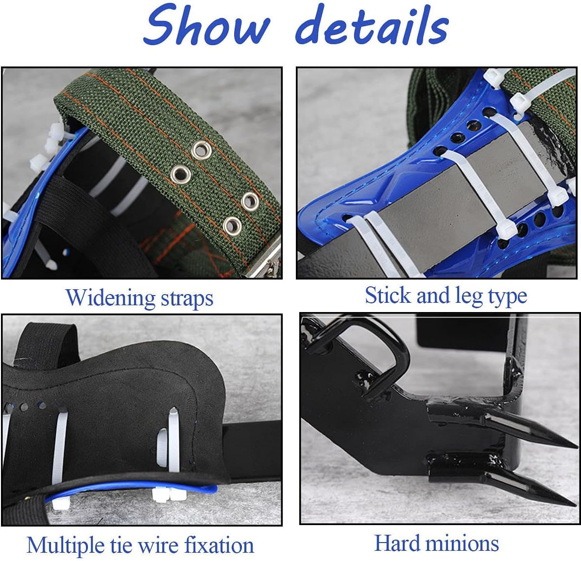Equipo para trepar árboles, Picos para Botas para trepar árboles Picos para trepar Postes Zapatos Ajustables para trepar árboles Pedal Antideslizante para observación de Caza, recolección de