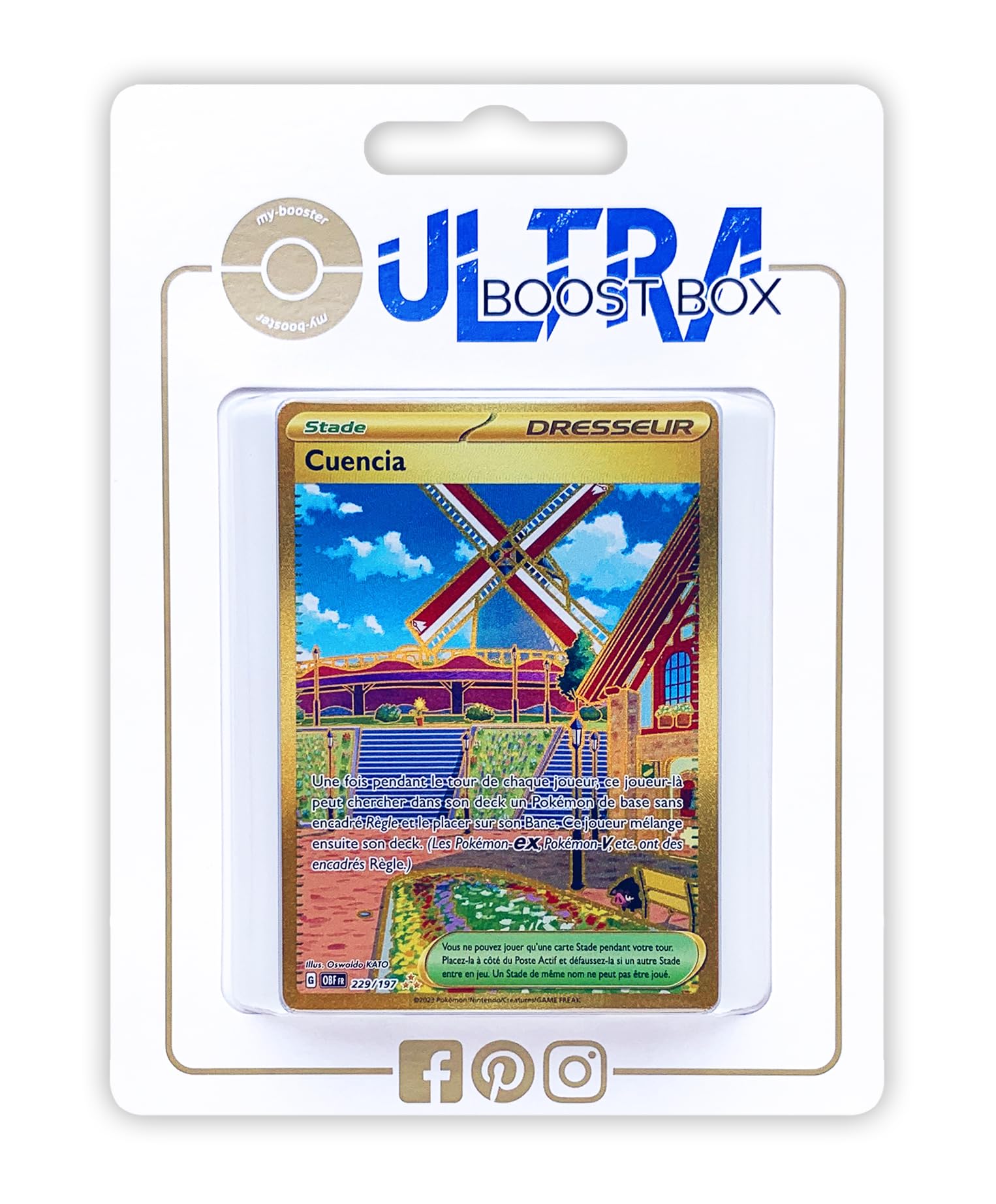 Pokémon Ultraboost SV03-FR-UB-153 Booster Box – 10 Französische Karten, Inkl. Melmetal Ex