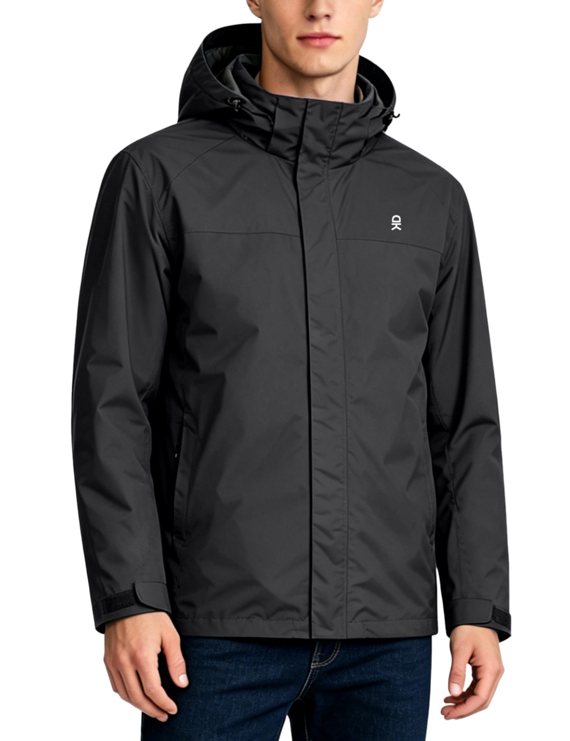 Little Donkey Andy Men's Waterproof Rain Jacket Outdoor Raincoat for Hiking