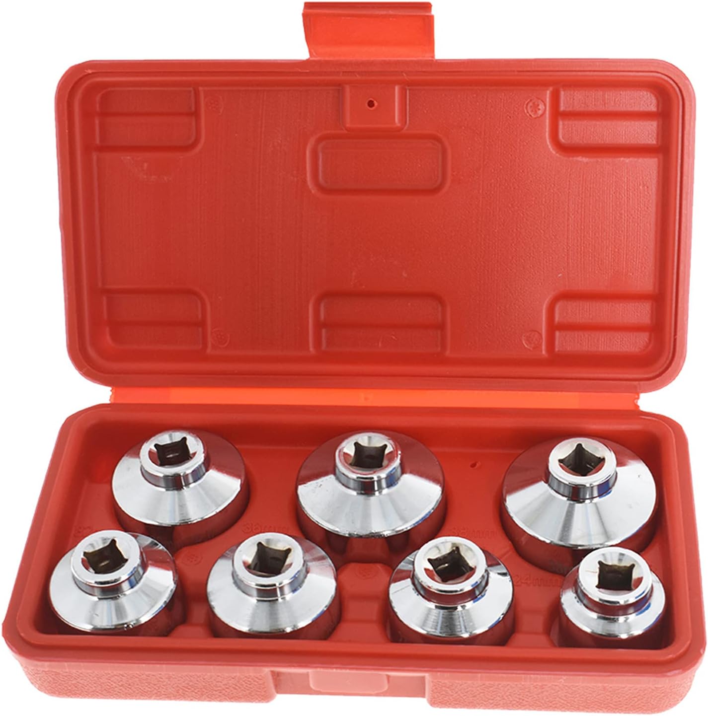 waltyotur 7-Piece Oil Filter Wrench Set with Metric Socket Set Tool for Mercedes Benz, BMW, VW, Audi, Porsche, and More