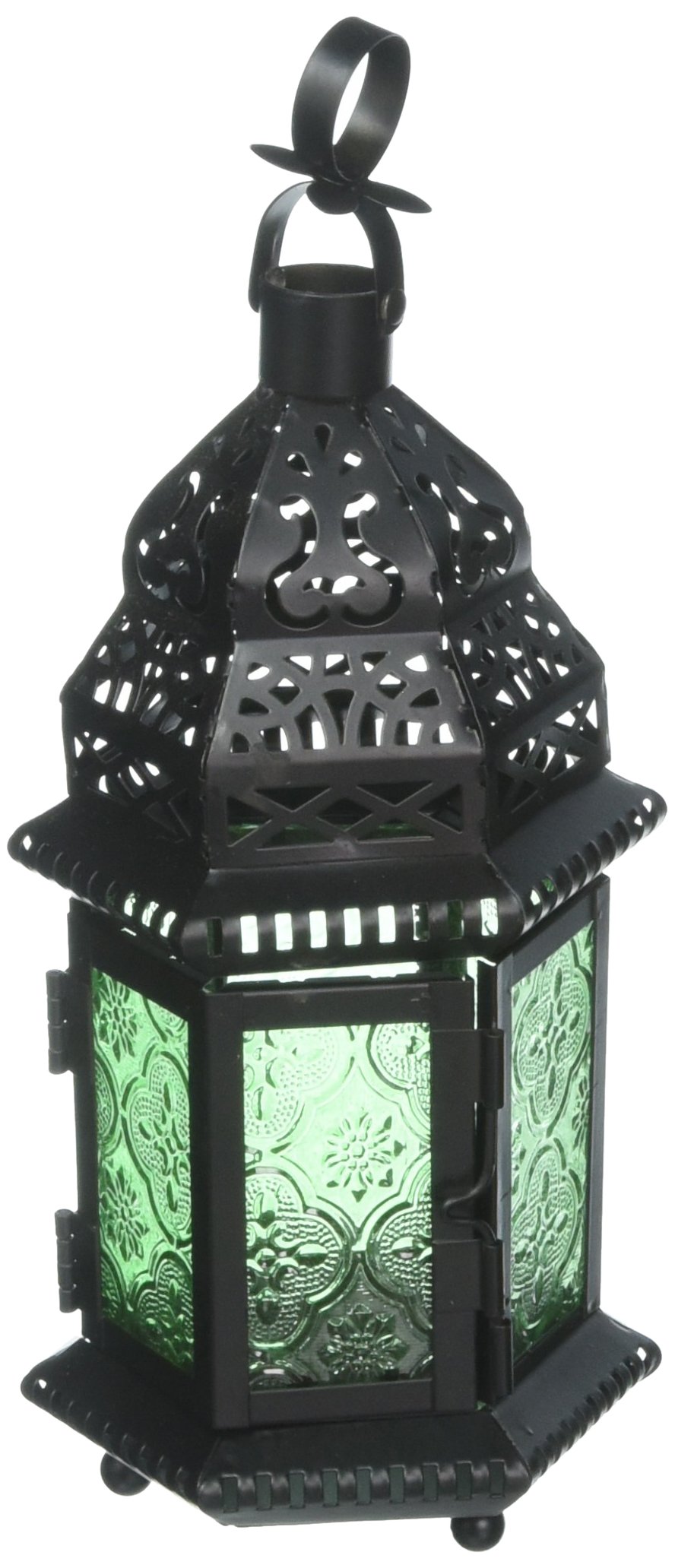 Zingz & Thingz & & & & & & & and Glass Moroccan Lantern in Green