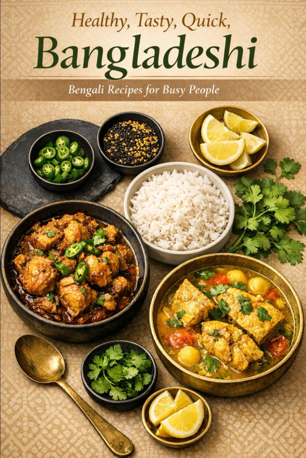 Healthy, Tasty, Quick, Bangladeshi, Bengali Recipes for Busy People: 100 Low-Oil, 30-Minute Weeknight Curries, One-Pot Meals & Pressure-Cooker Bangla Bengali Bangladeshi Comfort Food