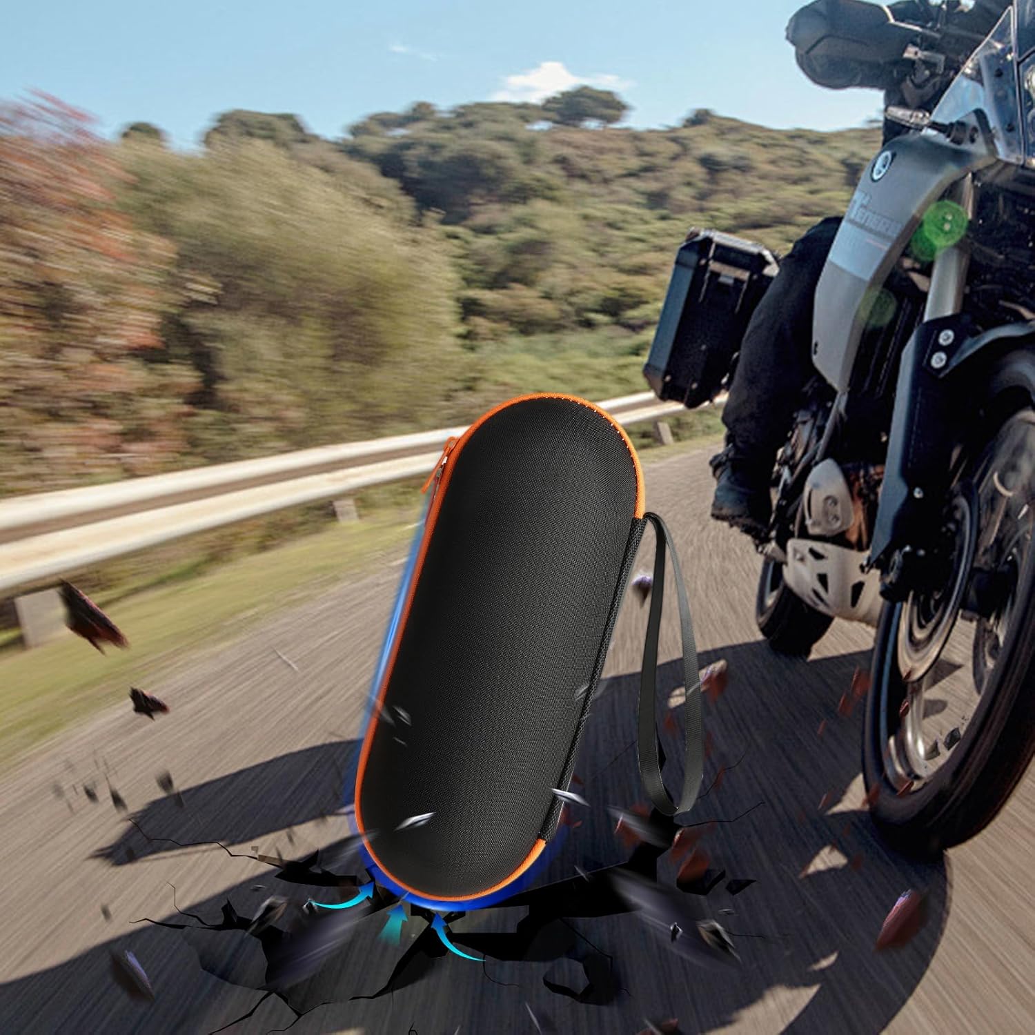 sarlar Case Compatible with JBL Wireless Two Microphone System, Up To 9“ x 3” will fit. Handheld Dual Mic Travel Bag for Singing or Karaoke for Receivers, Adapters, AA Batteries, Case Only. - Image 7