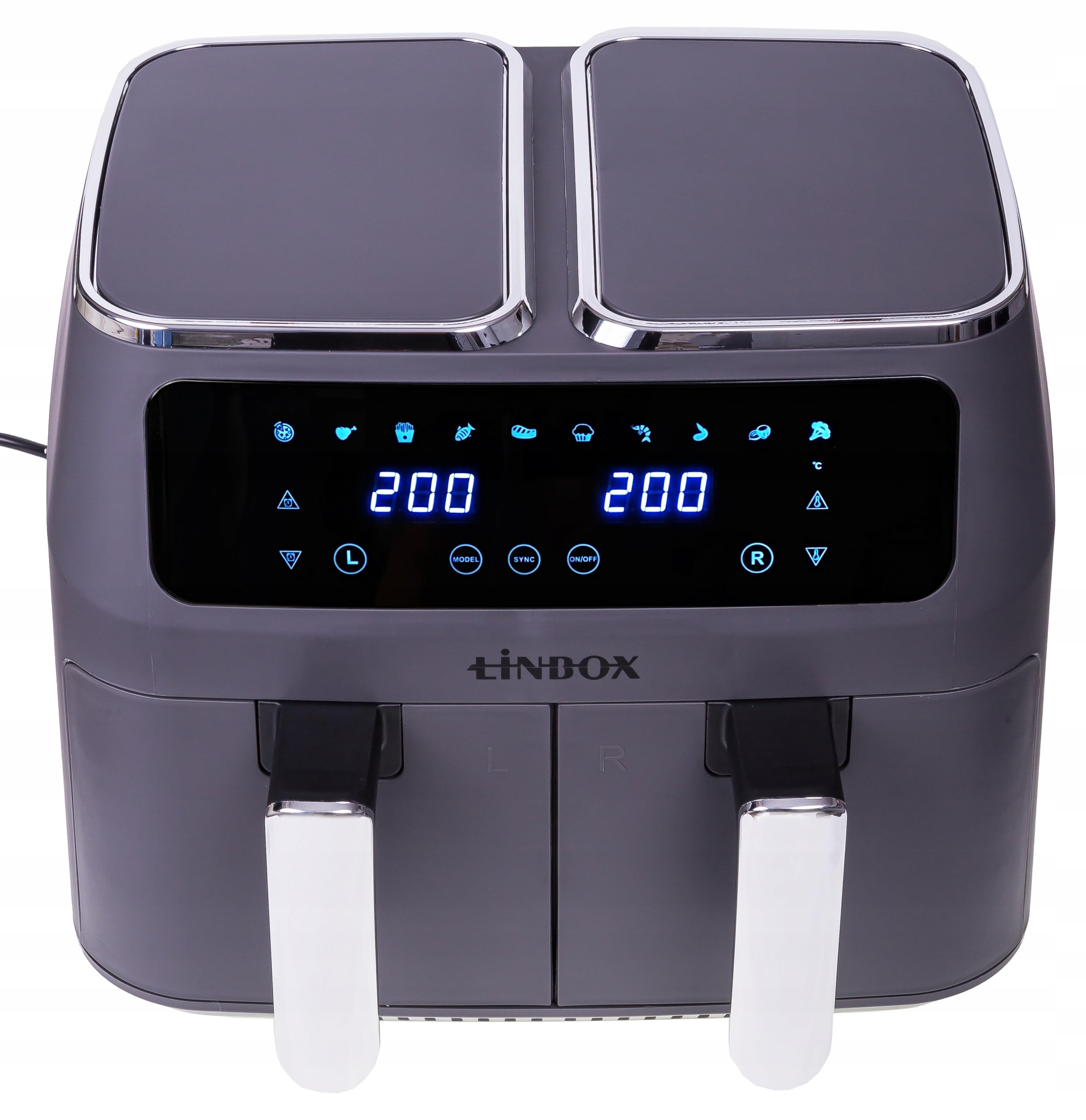 FRYTKOWNICA BEZTŁUSZCZOWA LINBOX 8001 Z 2 KOSZAMI 2X4L/2500W