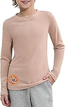 Thermal Long Sleeve Shirts Boys Children Long Sleeve Warm Pullover Teenager Girls Inner Fleece T-Shirt Thermal Underwear Tops Functional Underwear