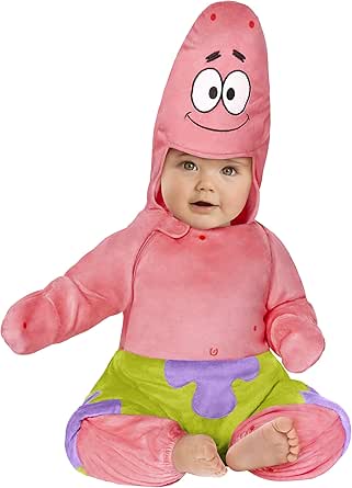 Spirit Halloween Baby Patrick Star Costume - Official SpongeBob SquarePants Pink Jumpsuit