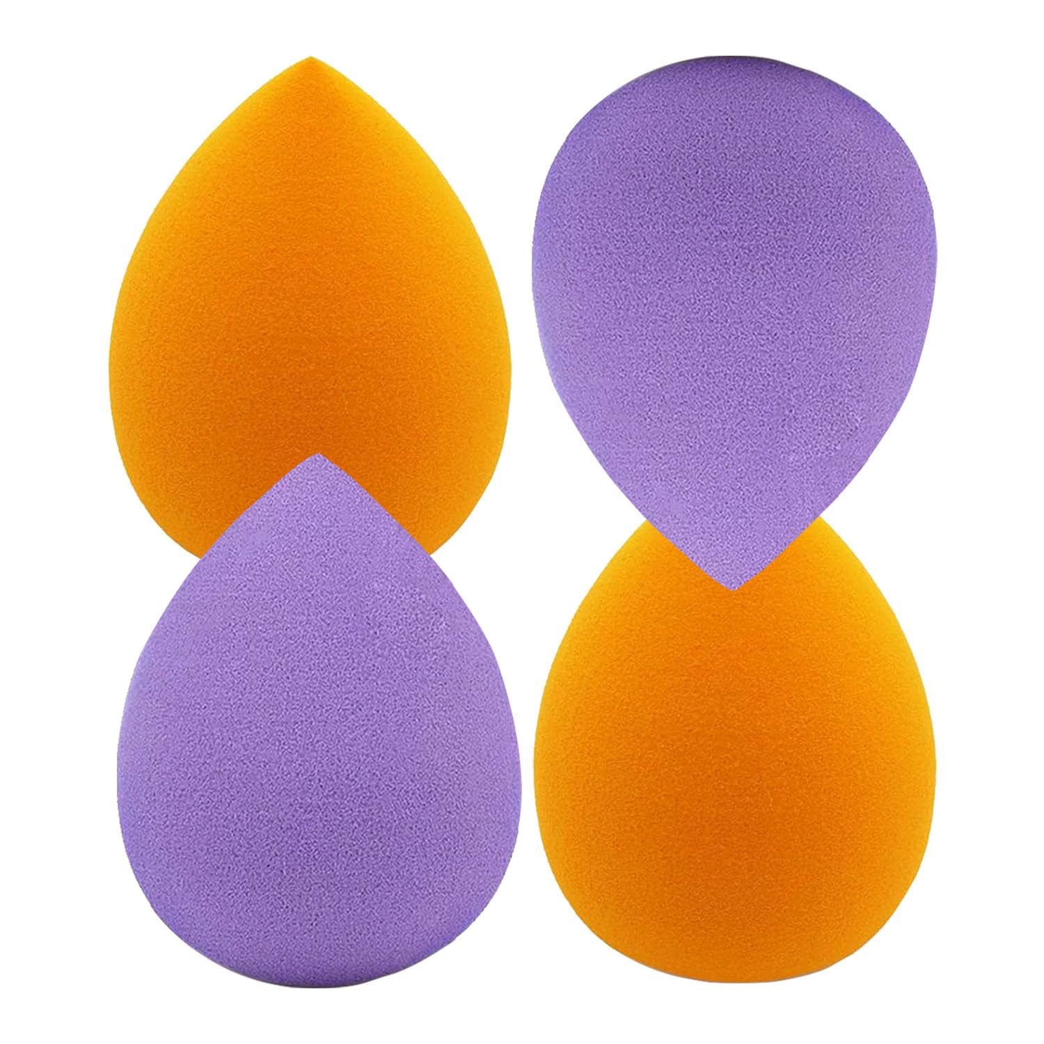 HIQUAY4 Pack Makeup Sponge set, Paw Paw Wonder Blender, Boun Boun Beauty Sponge for Blending, Blender for Enhanced Make Up Application, Ideal Gift, Easy to Clean, Latex-Free, Dry or Wet Dual Use