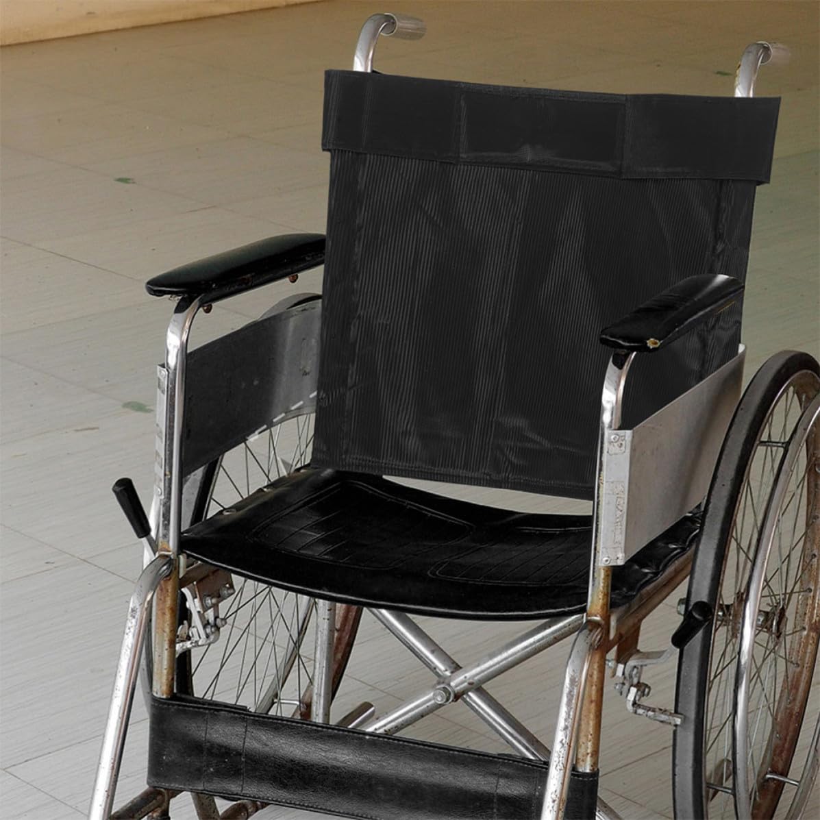 Cojín y Respaldo para Silla de Ruedas Negro Oxford 2 Piezas | Juego de Repuesto, Diseño Ergonómico, Gran Soporte, Tela Oxford Resistente y Transpirable