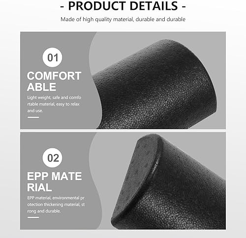 Miniatura 6 de High Density Foam Yoga Roller Smooth Surface Fitness Muscle Massage Roller for Neck Arms Full Body Relief for Pilates Strengthening Rehab Exercises