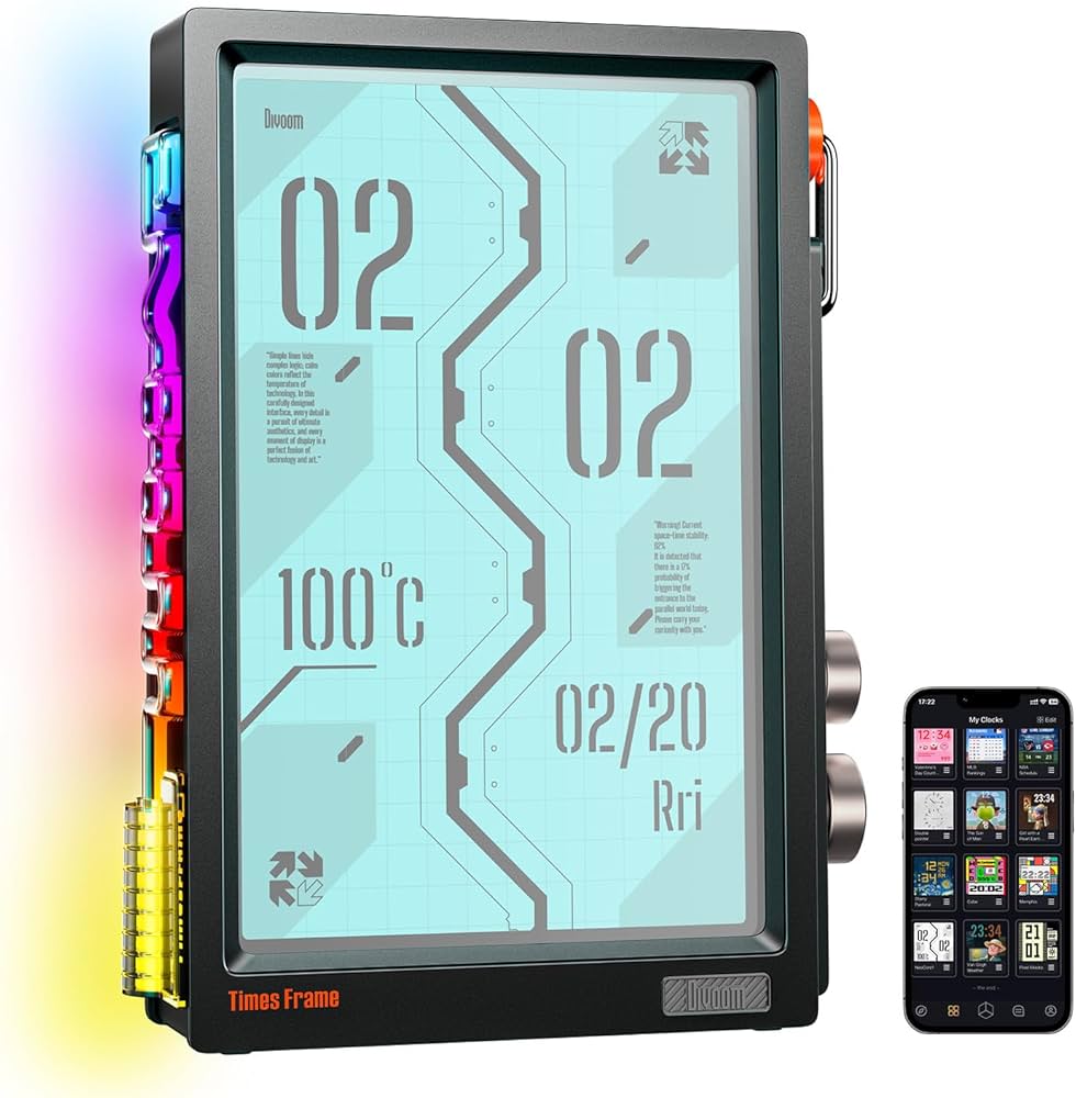 Divoom Times Frame スマートデジタルフォトフレーム 64GB Amazon | Divoom Times Frame デジタルフォトフレーム【全機能