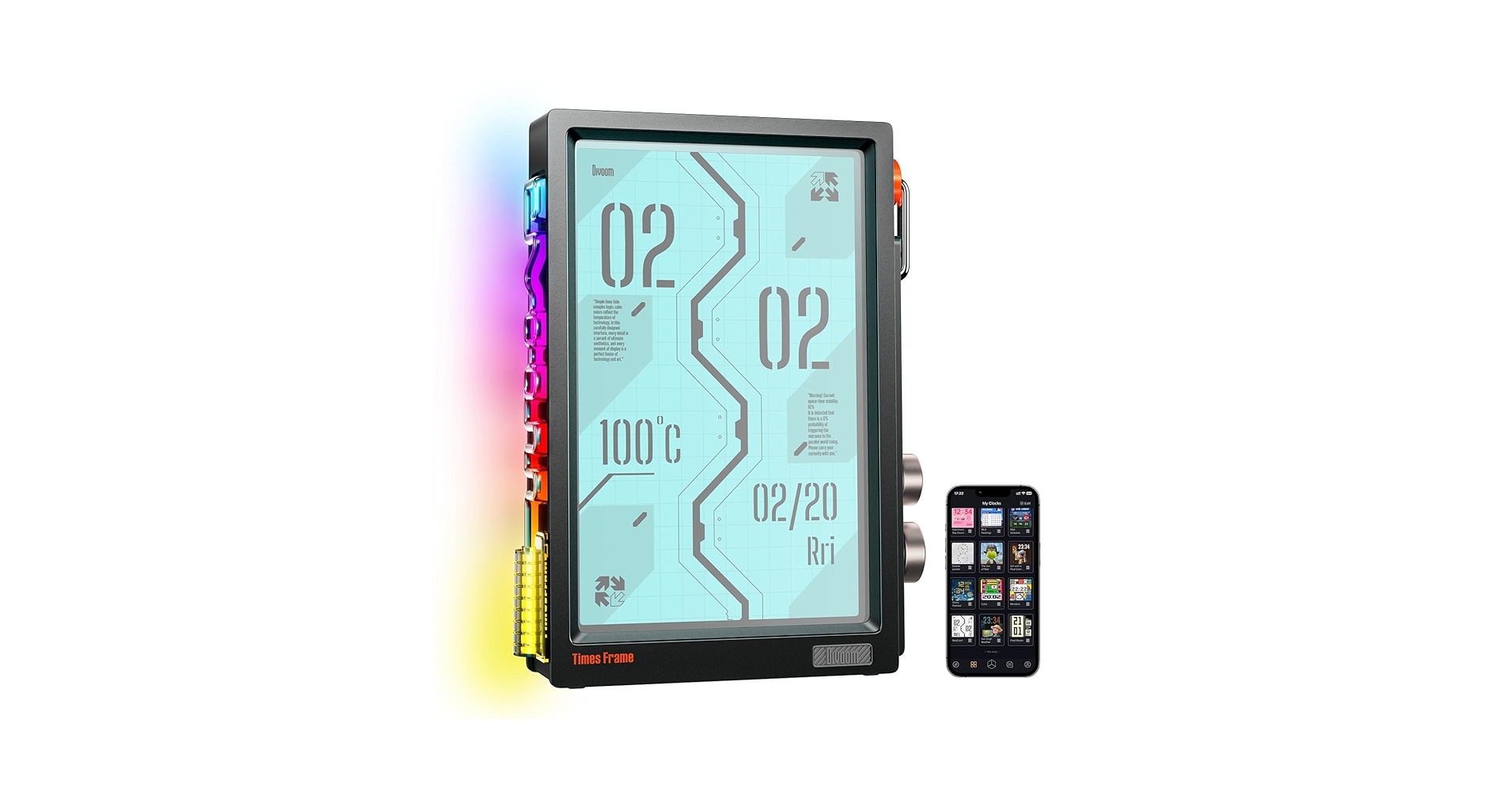 Divoom Times Frame デジタルフォトフレーム Amazon | Divoom Times Frame デジタルフォトフレーム【全機能