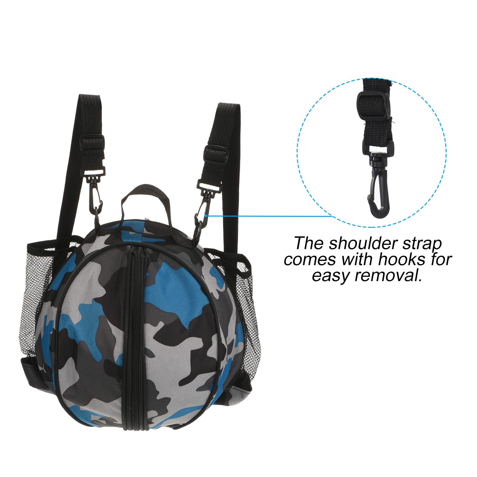 PATIKIL Size 7 29.5" Basketball Bag, Sports Backpack Waterproof Ball Bag Carrier Holder with 2 Adjustable Shoulder Straps - Image 3