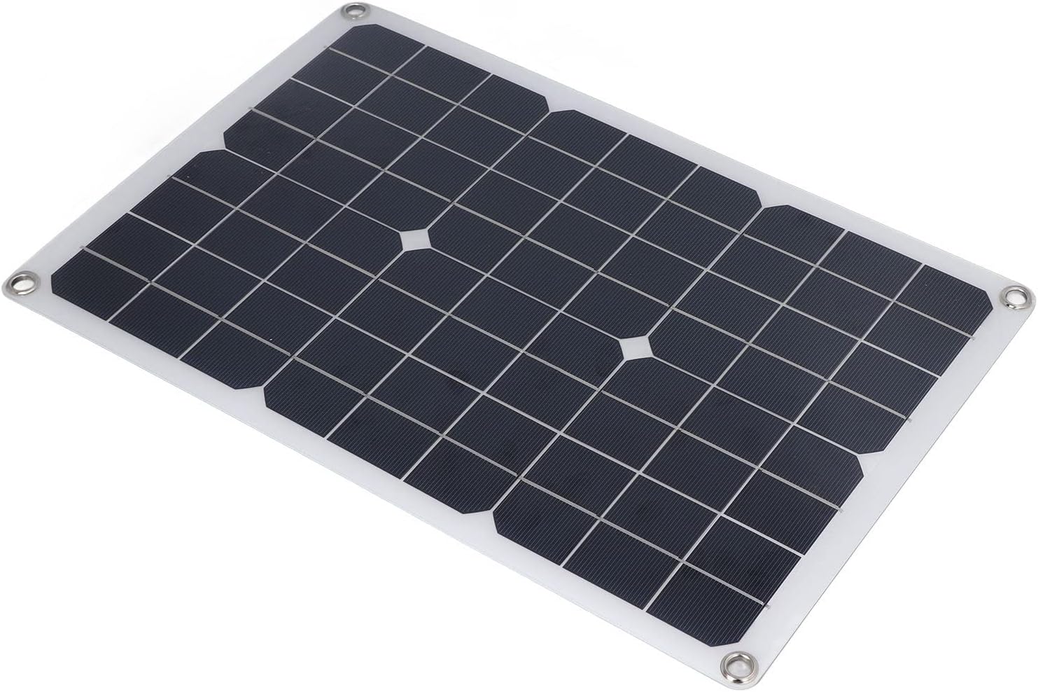 20W Flexible Solar Panel Battery Charger Kit, Monocrystalline Silicon Design, Wide Matching for 12V/24V System, Smart Charging for Travel Camping