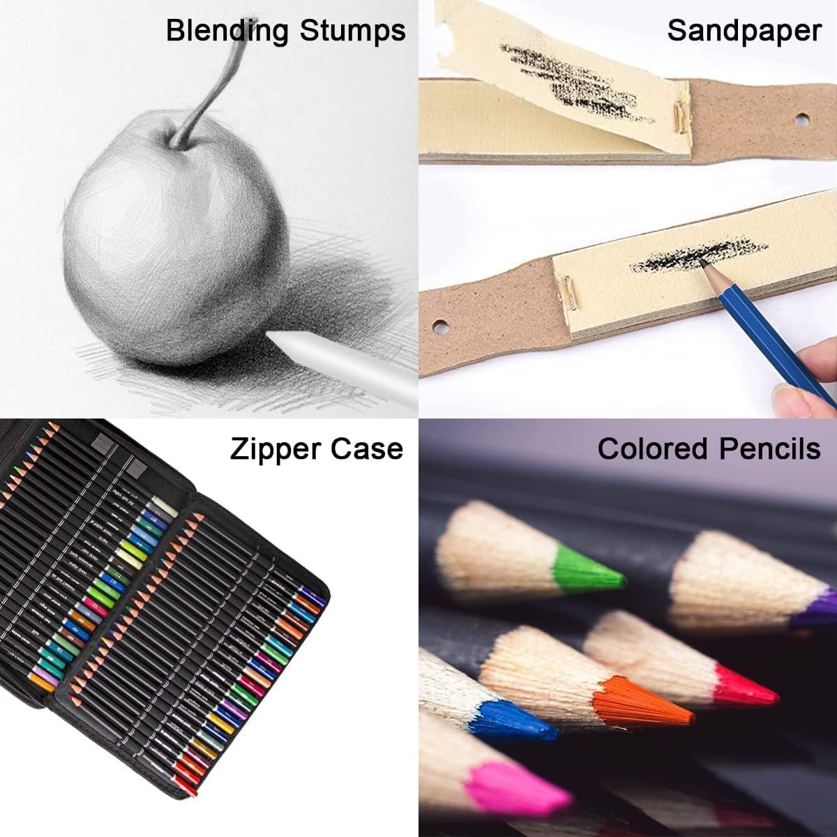 145 Kit professionale in grafite di carbonio per acquerelli e matite da disegno artistico, per professionisti, principianti, artisti, adolescenti, adulti, forniture complete con nucleo ad olio