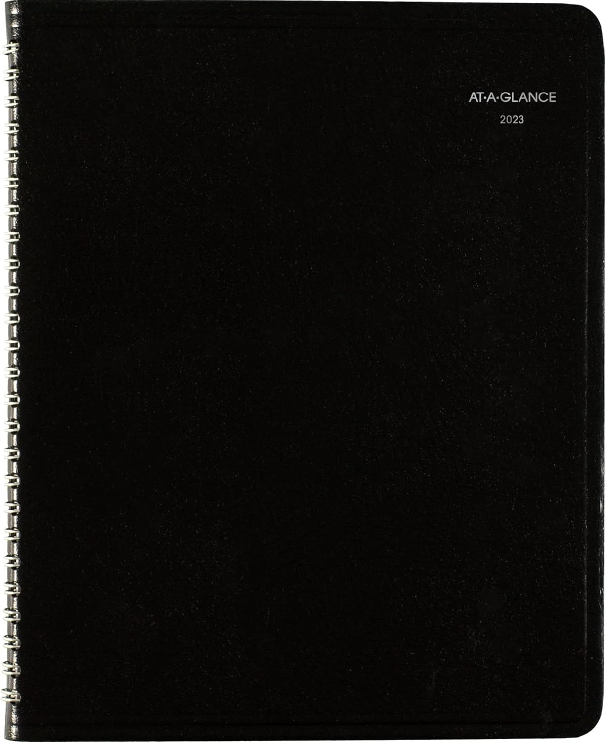 AT-A-GLANCE 2023 Weekly Planner, DayMinder, 7" x 8-3/4", Medium, Column-Style, Faux Leather, Black (G59000)