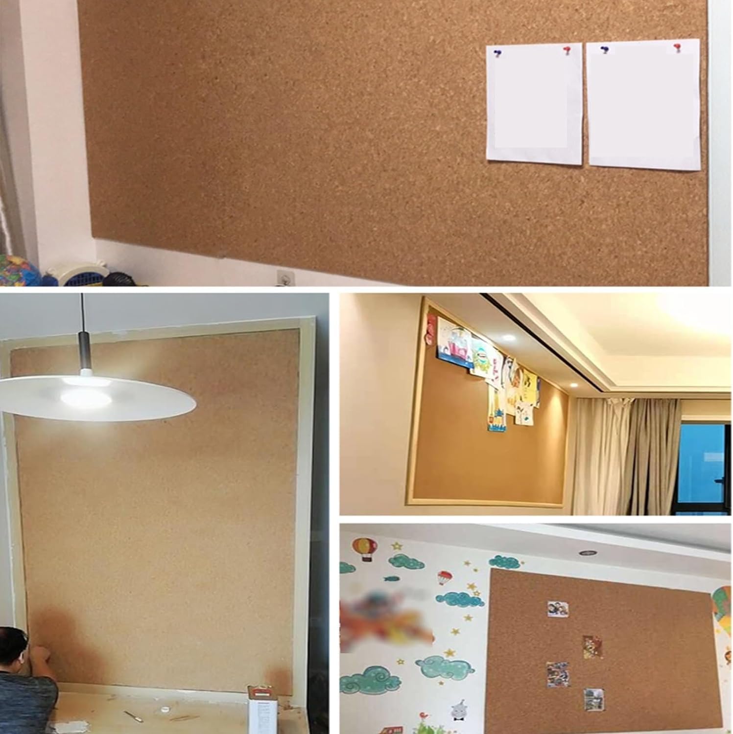 LNNW Tablón de anuncios, tablero de corcho, manualidades DIY for tablón de anuncios, carteles de puerta, decoración de pared, tablero de fotos, suministros for el hogar, escuela y oficina Para la Deco