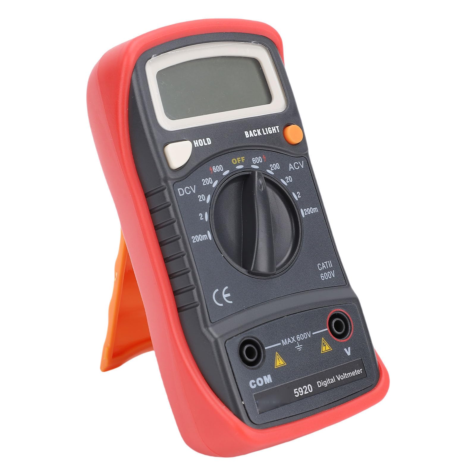 Kadimendium Voltímetro Multímetro Digital con Estuche Protector para Pruebas y Mediciones Eléctricas, Adecuado para Profesionales y Entusiastas del Bricolaje