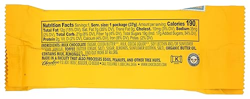 Miniatura 3 de Chocolove Caramelo y Almendras en Chocolate con Leche Mini, 1.3 oz