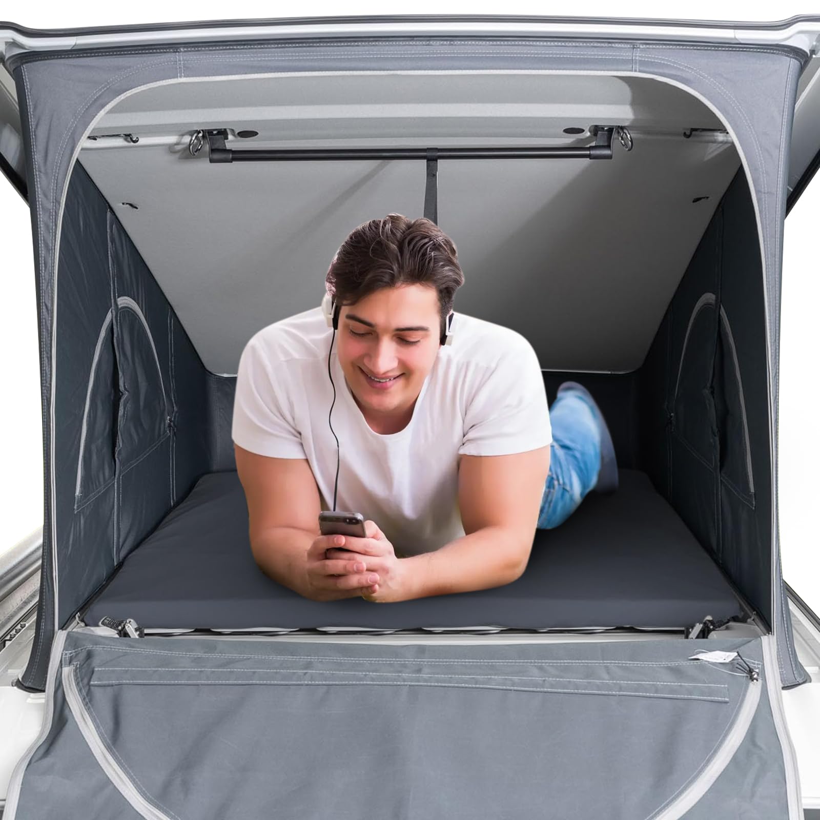 Sábana Bajera Repuesto para VW T7 California Pop Up Roof, Lujo Sábana Ajustable para Autocaravana Cama Trasera, Loft Techo Emergente Accesorios para Autocaravana
