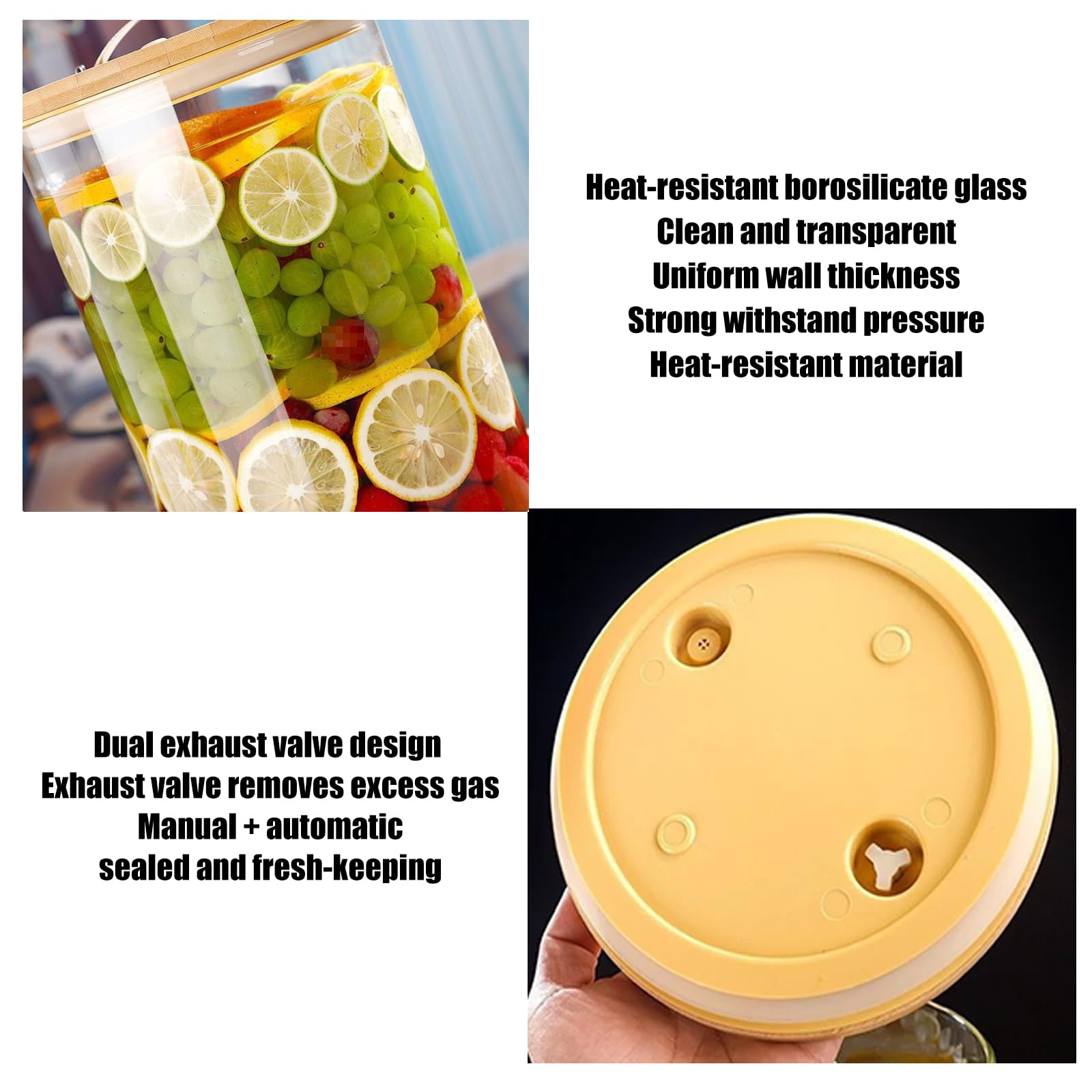 Distributeur de Boissons en Verre avec Support, 5 l, 8 l, 11 l, Distributeur de jus et de vin avec Robinet en Acier Inoxydable, Couvercle hermétique et étagère renforcée, 11 L