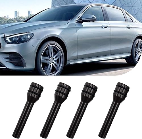 4 pomos de bloqueo de puerta de automóvil, 0.4 x 1.9 pulgadas, de metal, pasadores de repuesto para postes de control de vehículos, accesorios