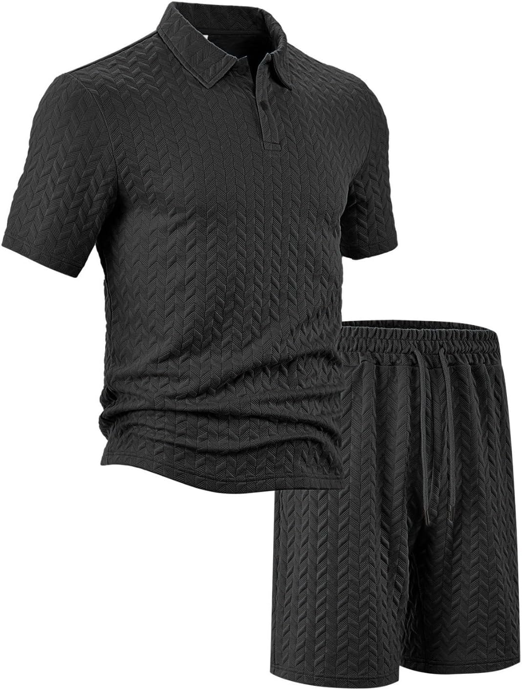 Men's Casual Linen Shorts Drawstring Loose Fit Bottoms Summer Pants