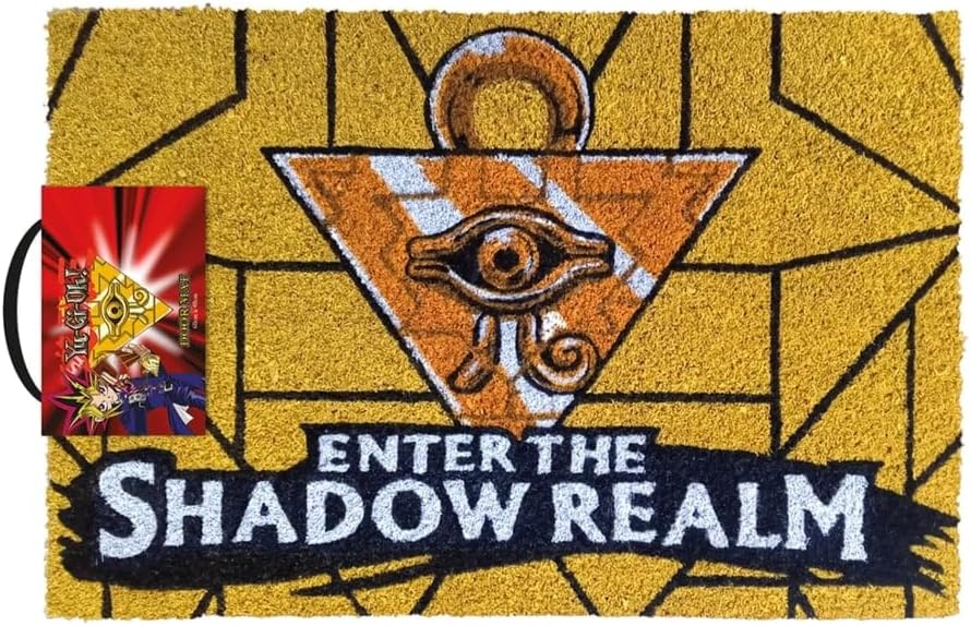 Yu-Gi-Oh! Enter The Shadow Realm Door Mat (One Size) (Brown/Black)