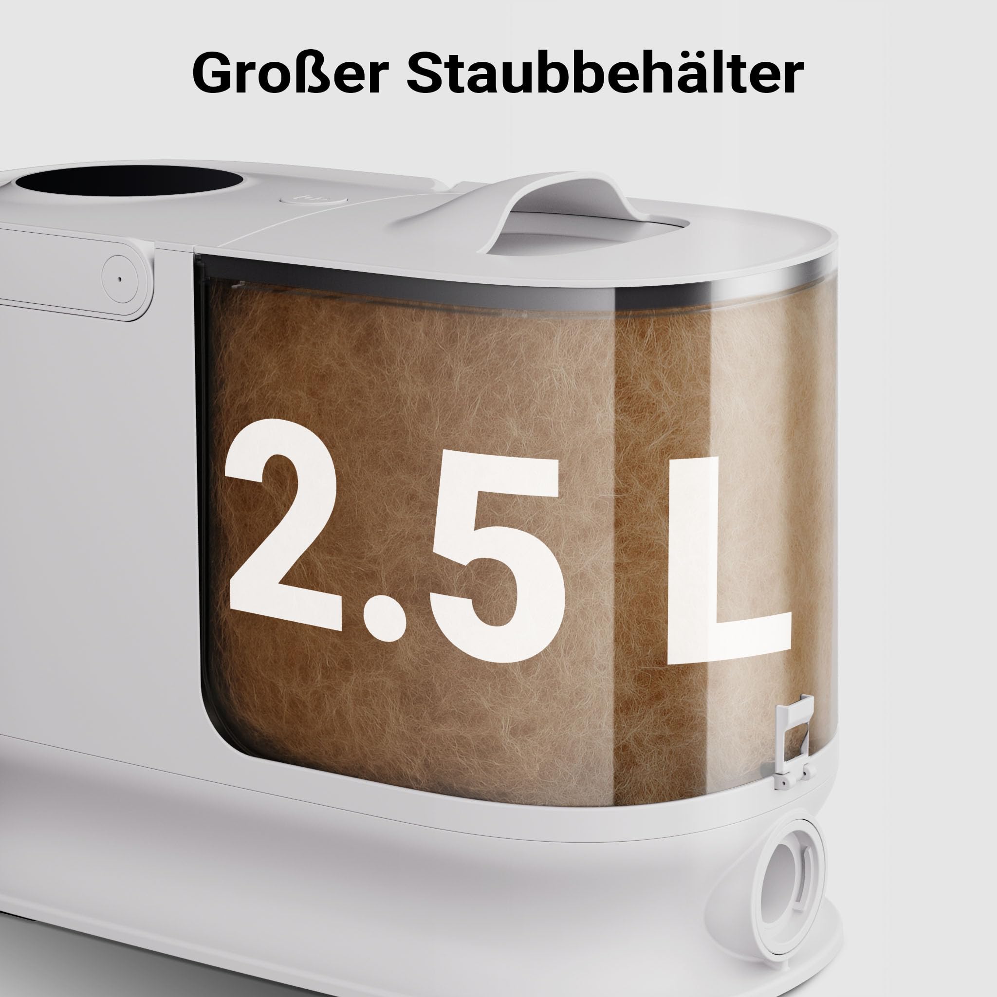 Fudajo Haustier Pflegeset weiß, 6 in 1 Multifunktion Schermaschine, Tierhaarschneidemaschine mit Staubsauger, Pflege Paket für glänzendes Fell