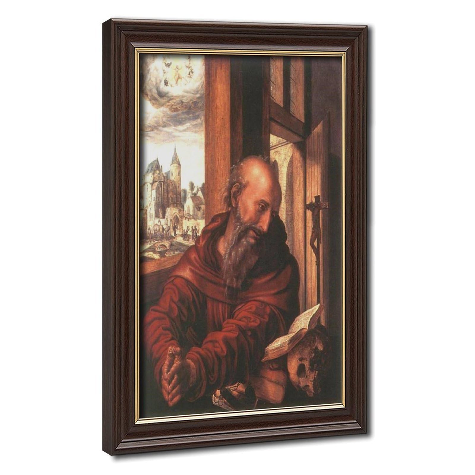Impression sur toile Jan Van Hemessen Saint Jérôme, tableau haut de gamme - 8