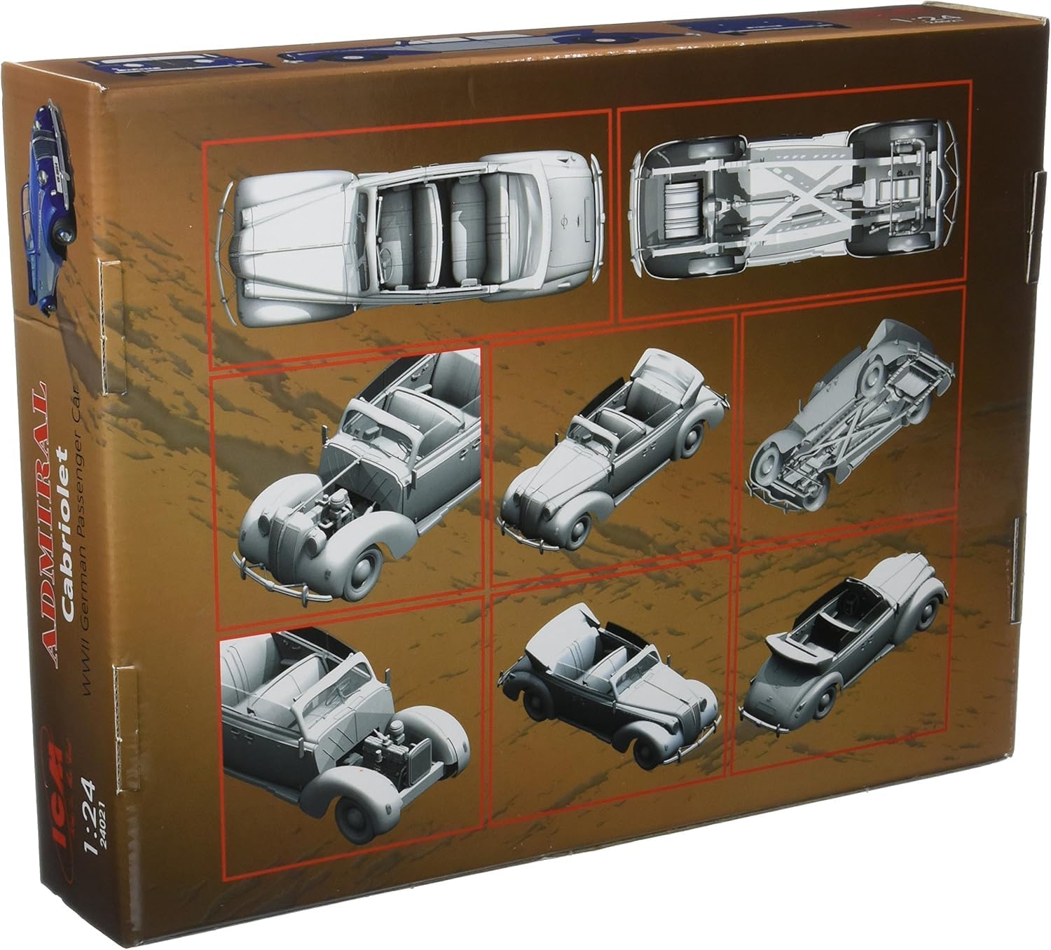 ICM 24021 – 1/24 Opel Admiral Cabriolet plástico Maqueta de