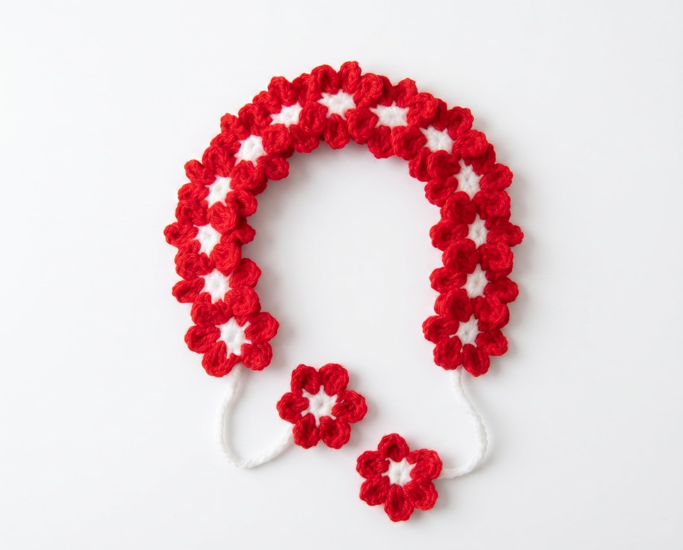 HookedOnCute Handmade Crochet Daisy Hairband for Kids | Soft Floral Headband | Boho Cottagecore Hair Accessory-image-12
