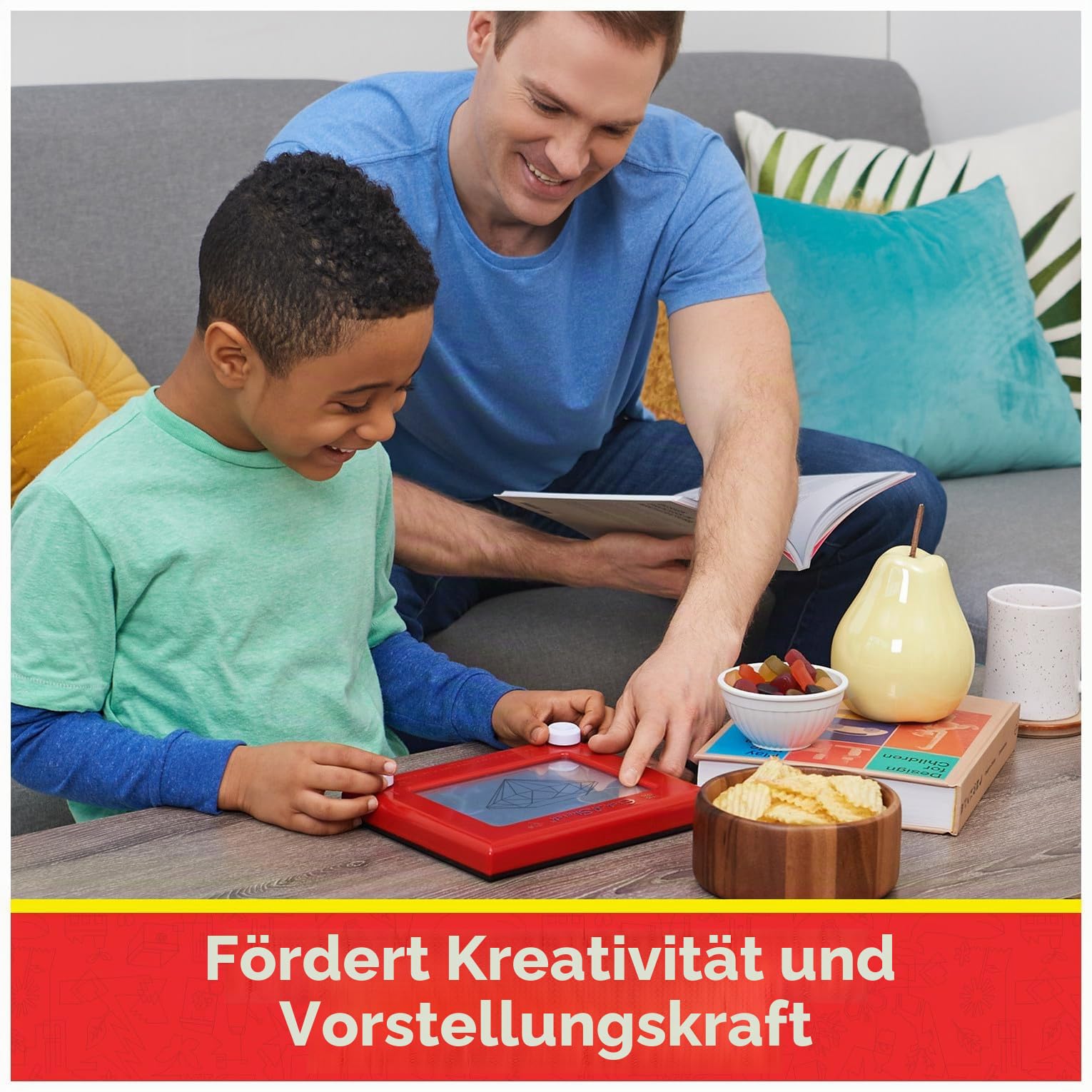 Etch A Sketch - Original Magic Screen - Magnettafel für Kinder - aus 86% recyceltem Kunststoff - Kreativspiele, die der Umwelt verpflichtet sind - 6066719 - Spielzeug für Kinder ab 3 Jahren