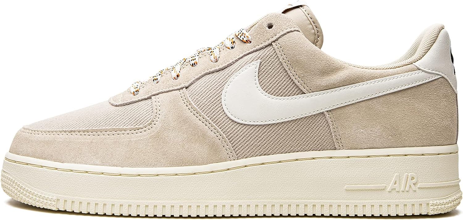 Nike Air Force 1 '07 LV8 - Tenis para hombre, Ratán, ratán, naranja alfa, vela, 44.5 EU