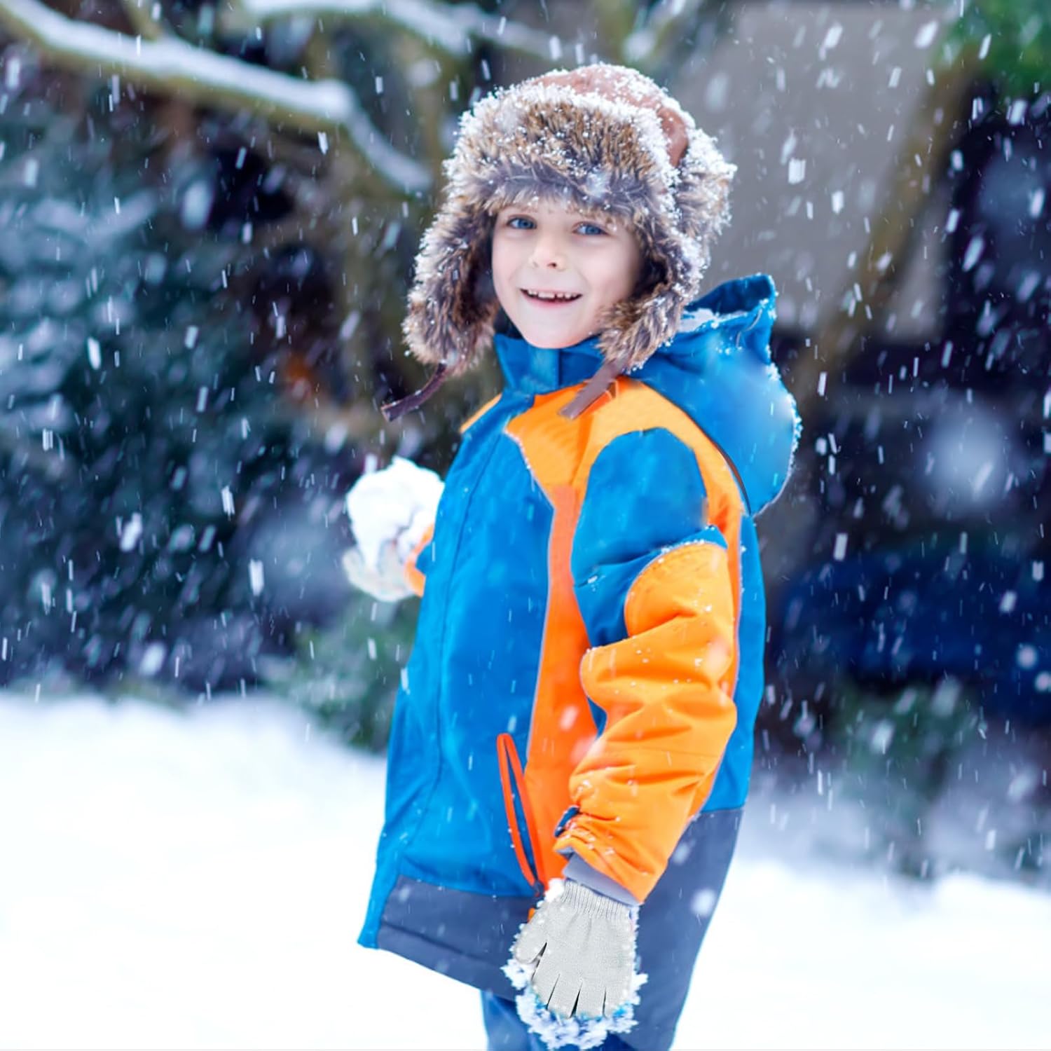 Kids Winter Gloves 1-5Pairs Magic Knit Warm Stretch Full Fingers Gloves for Boys Girls Toddler Children 1-15 Years - Image 3